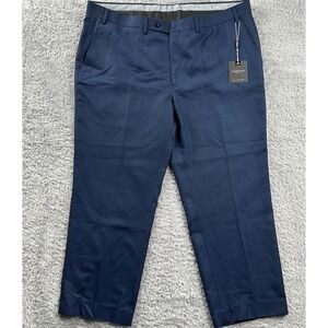 VAN HEUSEN Mens Classic Fit Dress Pants Navy Blue 40x30